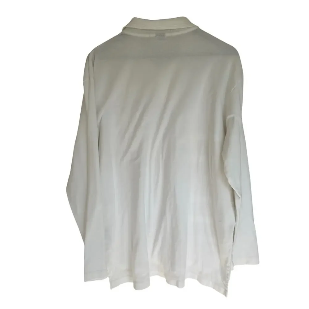 Polo Ralph Lauren White Long Sleeve Polo - XL